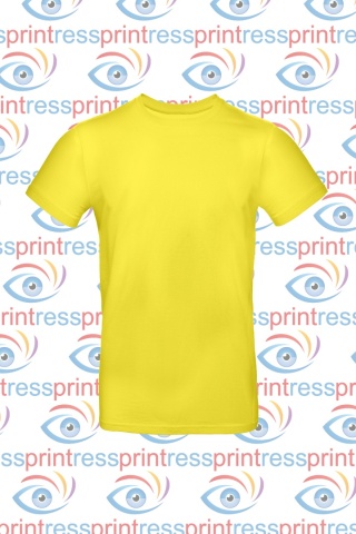 Koszulka Męska Żółta Jaskrawa