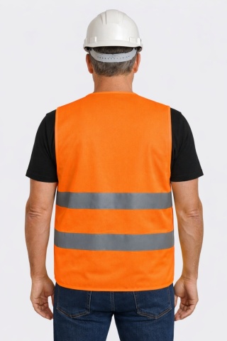 Printress_Kamizelka ostrzegawcza BUDGET Orange