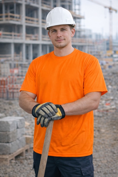 T-shirt ostrzegawczy standard orange