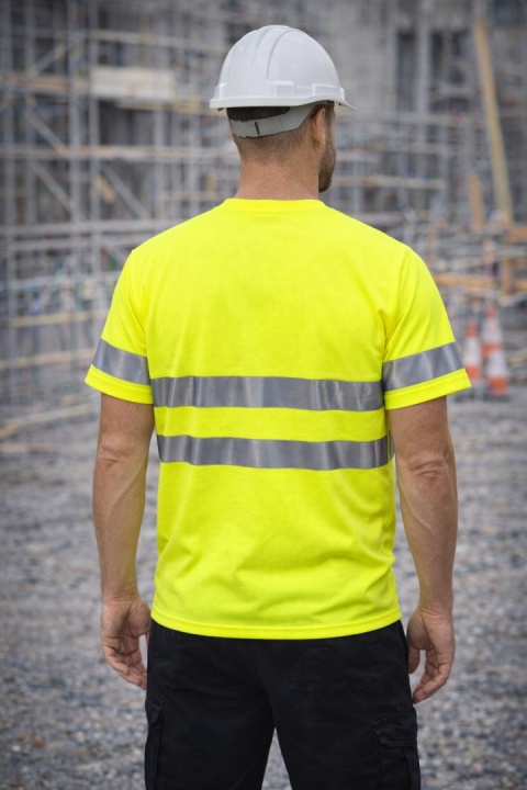 T-shirt ostrzegawczy kolor seledyn