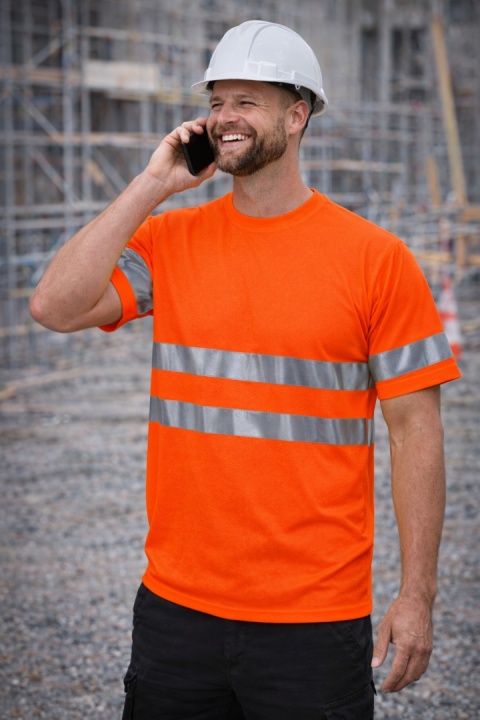 T-shirt ostrzegawczy kolor orange