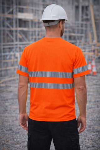 T-shirt ostrzegawczy kolor orange