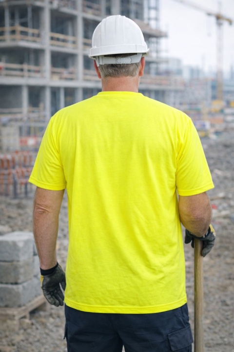 T-shirt ostrzegawczy standard seledyn